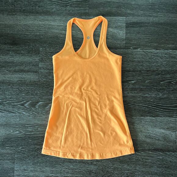 Lululemon Cool Racerback Tank Creamsicle Pop Sz 4 First Release Classic Core Top - Picture 11 of 14
